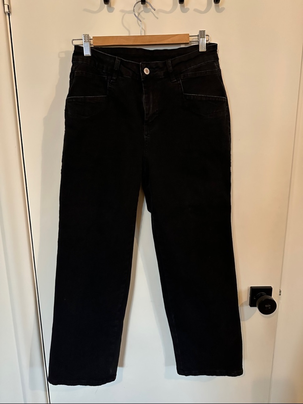 Amazon Women’s Black Straight-Leg Jeans